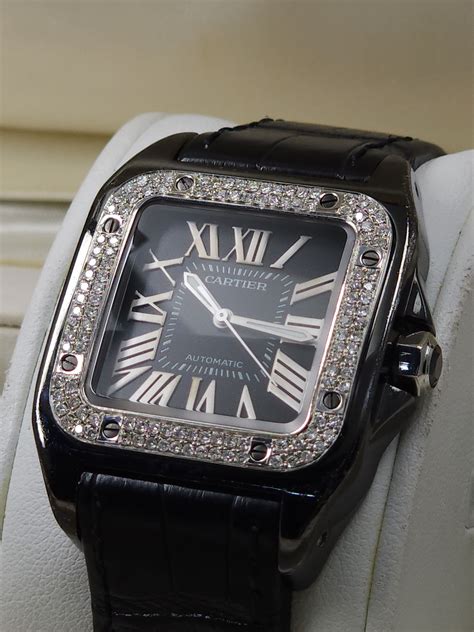 cartier santos 100 2018|cartier santos 100 diamond price.